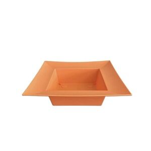 Oasis Essentials Square Bowl Designer Tray Flower Pot Orange